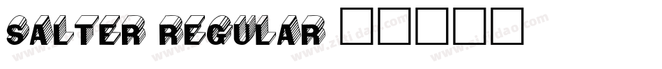 Salter Regular字体转换
